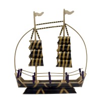 Lootkabazaar Hand Crafted Decorative Bamboo Boat For Home Decor (SEHCWBB021902)